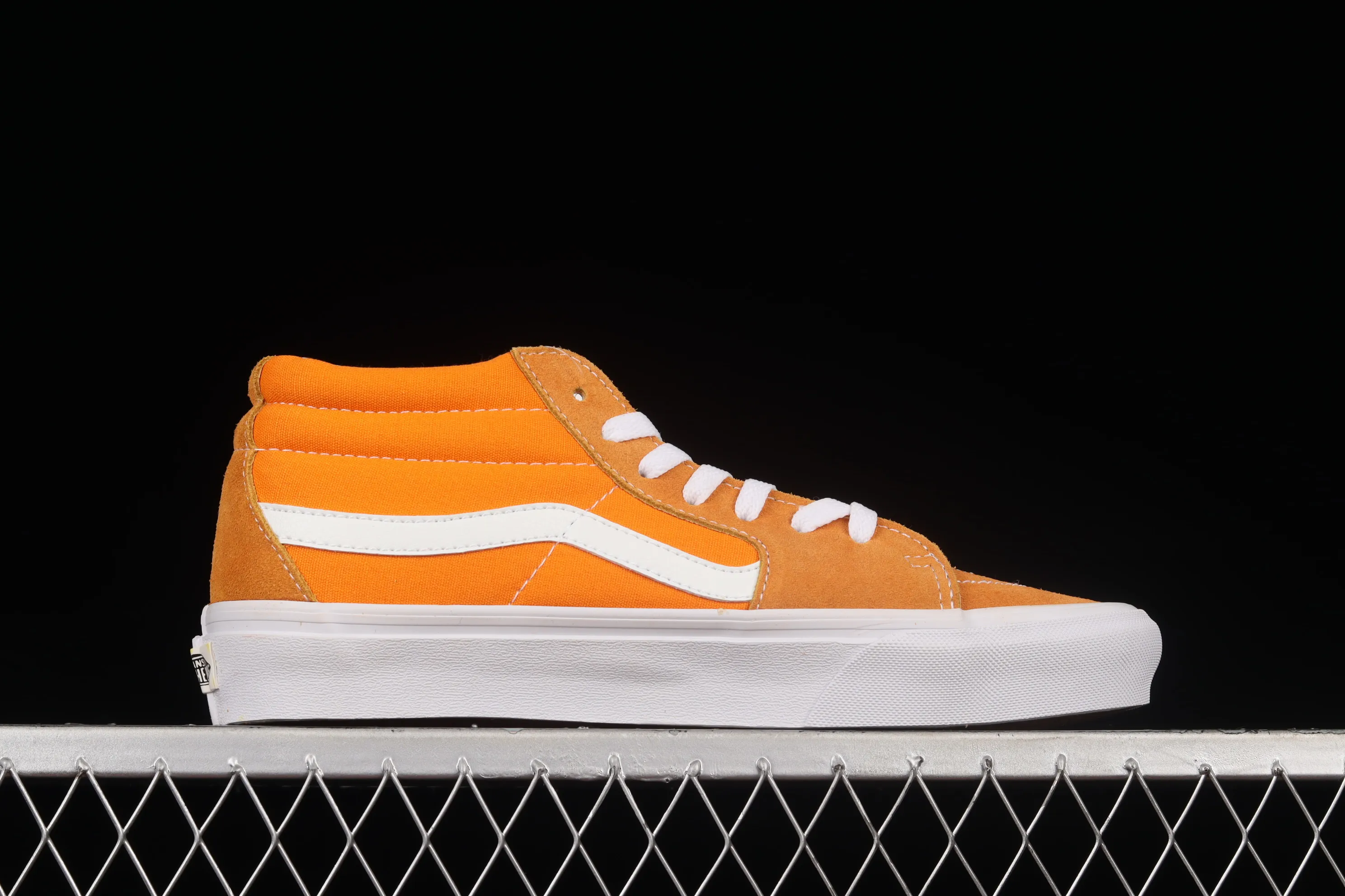 All categories Vans Vans series Vans Mid Vans China Vans Sk8-Mid Vans 2022 spring new orange soda mid-top skateboard shoes VN0A3WM360C